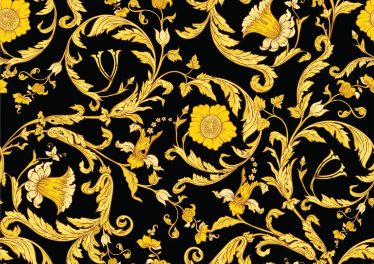 Victoria su pattern_Black Baroque